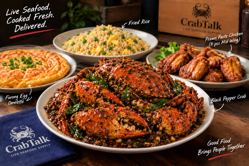 4-Pax Live Crab Family Feast — Cooked & Delivered