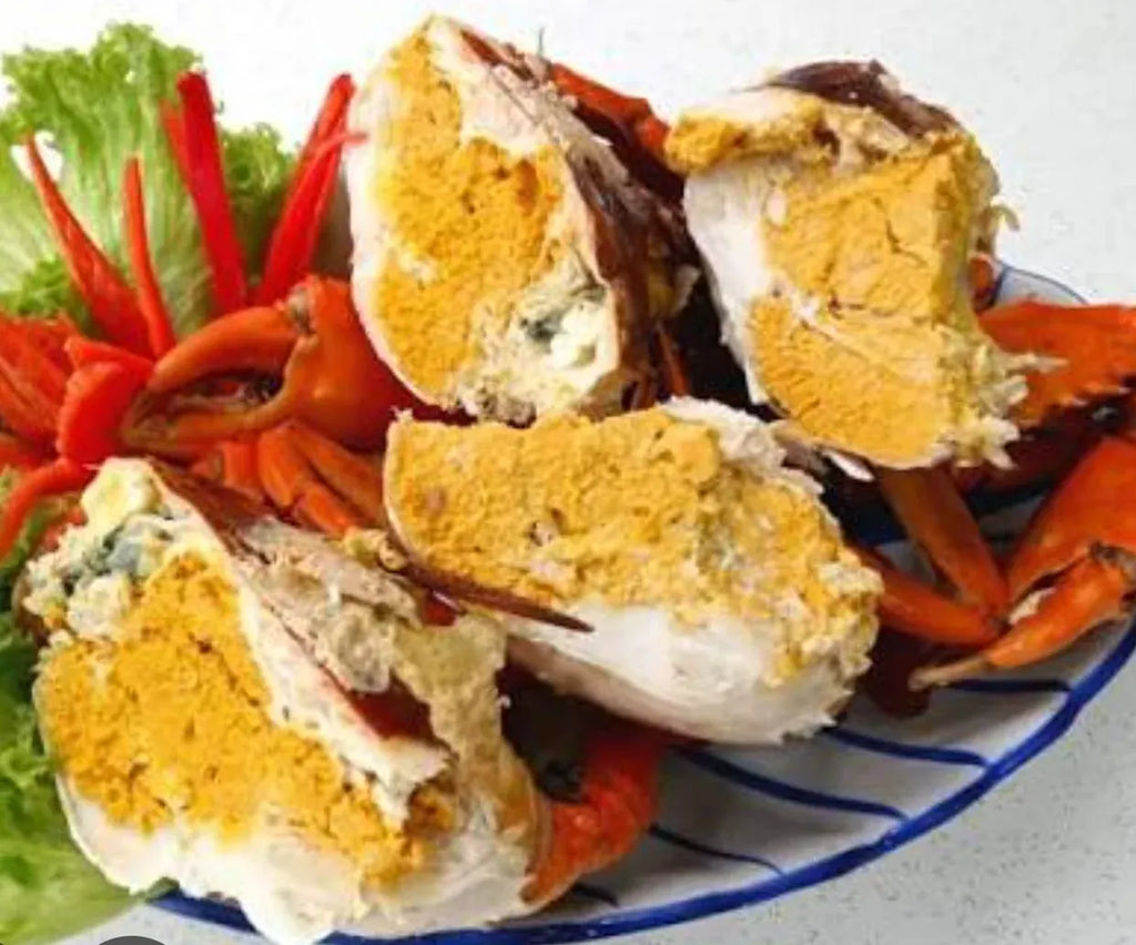 Live Sri Lanka Yellow Roe crabs at Crab Talk Singapore